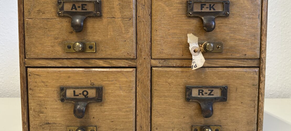 Archivkasten, restauriert